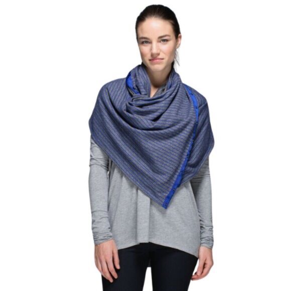 Lululemon Womens One Size Vinyasa Scarf Rulu Parallel Stripe - Picture 1 of 8